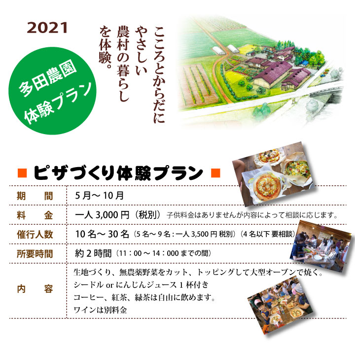 多田農園の体験2021メニューA